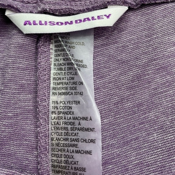 Allison Daley Purple Two Piece Jacket and Pants Size Large - Picture 11 of 14